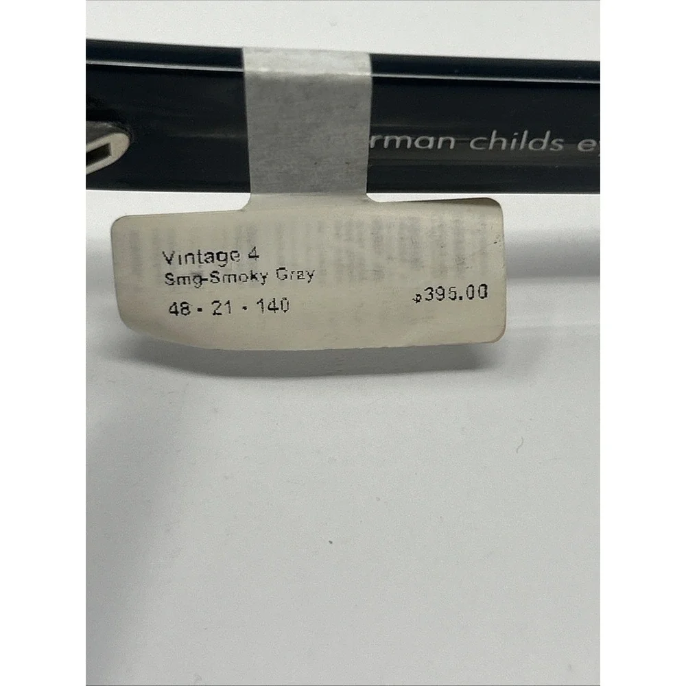 NWT Norman Childs VINTAGE 4 Sunglasses 48-21-140 Child Smoky Gray Frames